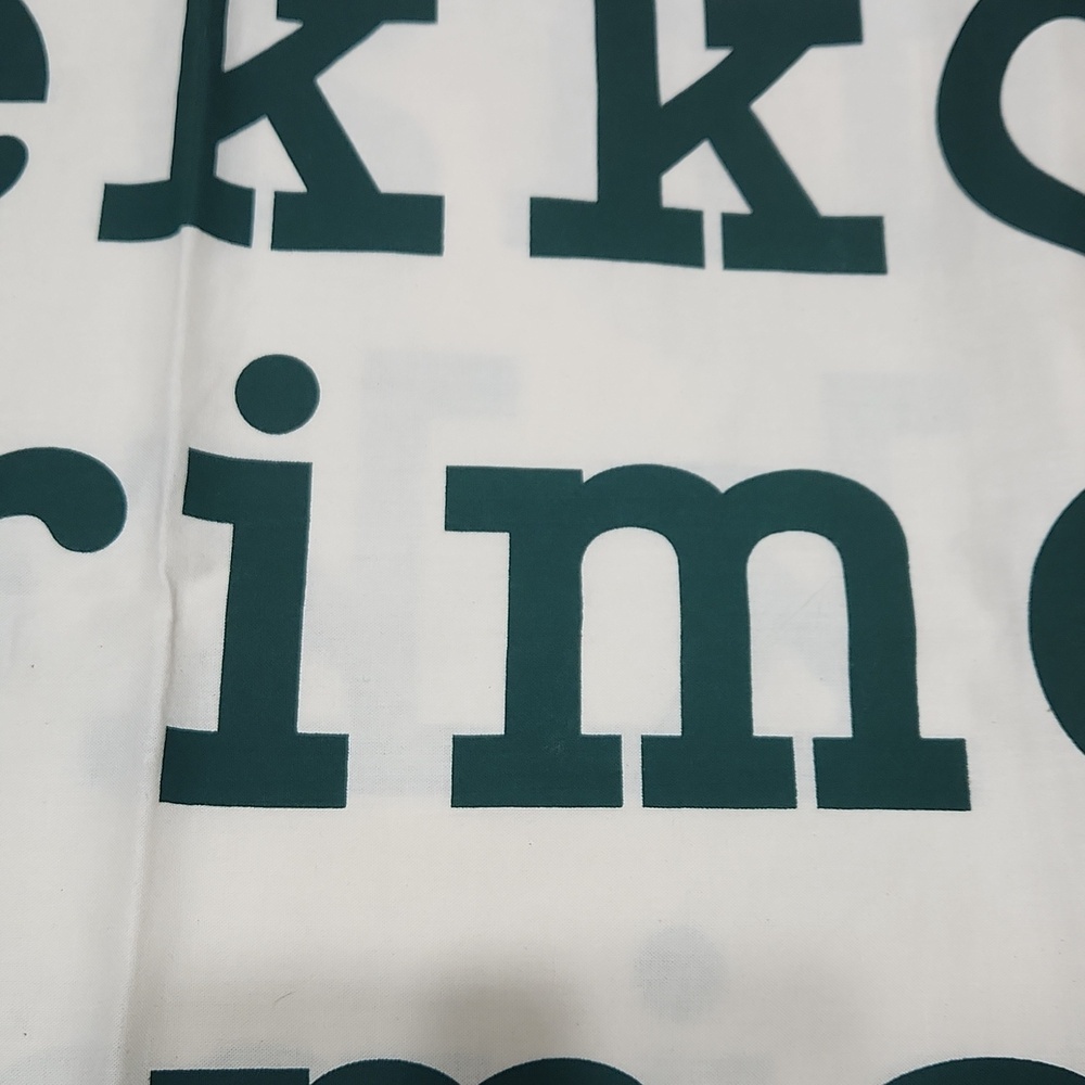 Marimekko Green Print Logo Tote - Picture 4 of 5